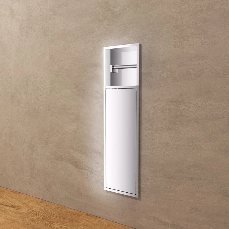 WC-Modul unterputz EGEAN gebürstetes chrom